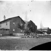 Protestant Orphan School, Parramatta: children in playground